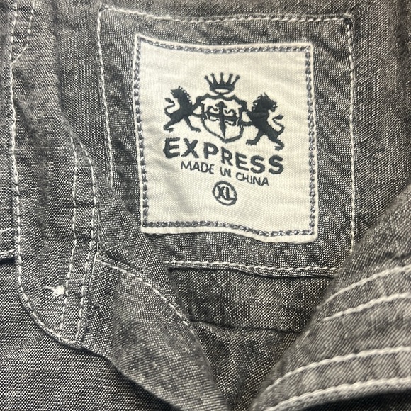 Grey Button Down - Picture 2 of 3